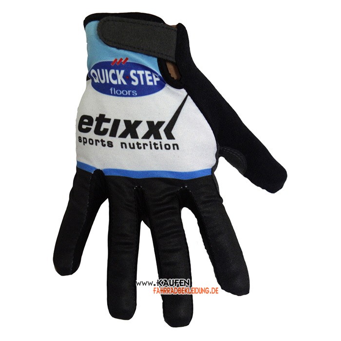 2020 Etixx Quick Step Lange Handschuhe Shwarz Wei